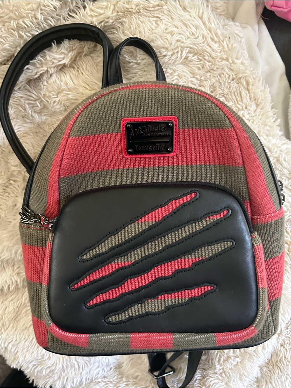Nightmare on elm street Loungefly Freddy Kruger sweater backpack
